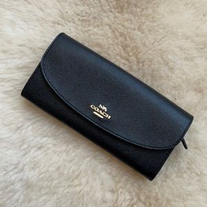 Black Leather COACH Wallet